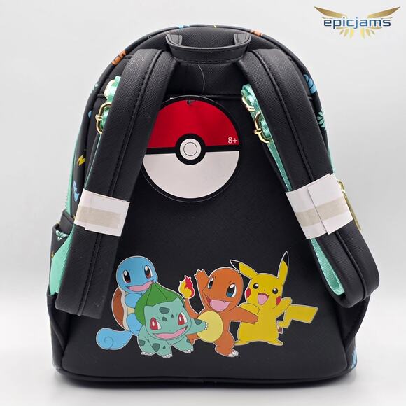Loungefly Pokemon Starters Mini Backpack - Funkon 2021 Exclusive New - Picture 5 of 8